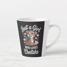 Lustiges Zitat über Geparden Milchtasse