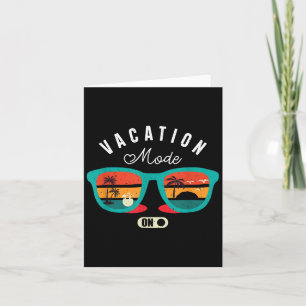 Lustiges Zitat Urlaubsmodus An Sommer Vintage  Karte