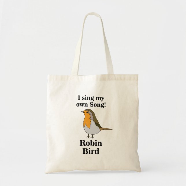 Lustiges Zitat von Robin Bird Tragetasche (Vorne)