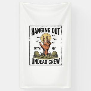 Lustiges Zombie-Shirt für Horror-Fans Vintage Unto Banner