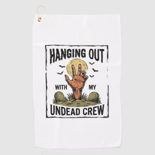 Lustiges Zombie-Shirt für Horror-Fans Vintage Unto Golfhandtuch