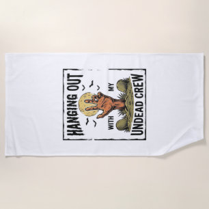 Lustiges Zombie-Shirt für Horror-Fans Vintage Unto Strandtuch