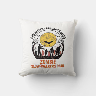 Lustiges Zombie-Shirt mit eingraviertem Mond und d Kissen