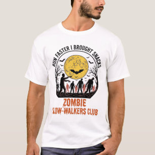 Lustiges Zombie-Shirt mit eingraviertem Mond und d T-Shirt