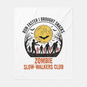 Lustiges Zombie-Shirt mit graviertem Mond und dunk Fleecedecke