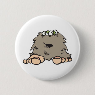 lustiges Zorngruselmonster Button