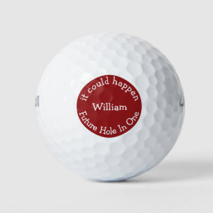 Lustiges zukünftiges Loch in einem Golfball