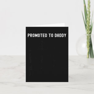 Lustiges Zum Daddy Befördert Baby-Geschenk Für Neu Karte