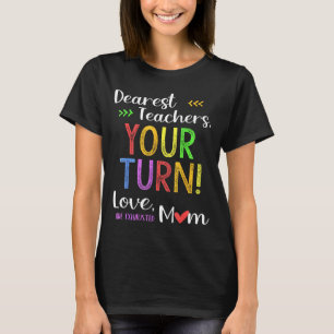 Lustiges Zurück-zur-Schule-Mutter-Shirt liebe Lehr T-Shirt