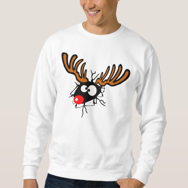Lustiges Zusammenstoßen durch WeihnachtsShirt Sweatshirt (Vorderseite)