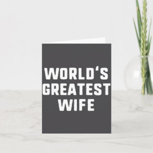 Lustigste Ehefrau der Welt, lustige Familie  Karte