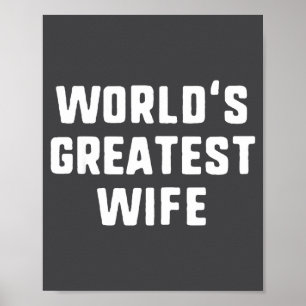 Lustigste Ehefrau der Welt, lustige Familie  Poster