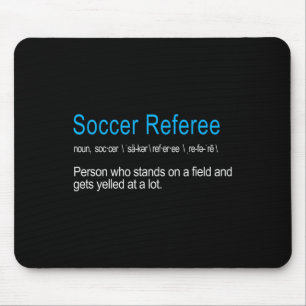 Lustigste witzige Definition des Fußballschiedsric Mousepad