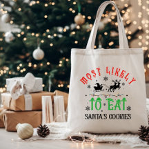 Lustigster, der Santa’s Kekse isst Weihnachten