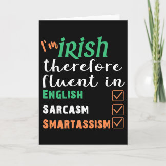 Lustigster Ire, der Smart St. Patricks Geschenk be Karte