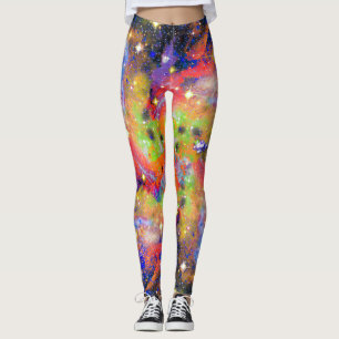 Lustrous-Star-Feld über Print-Leggings Leggings