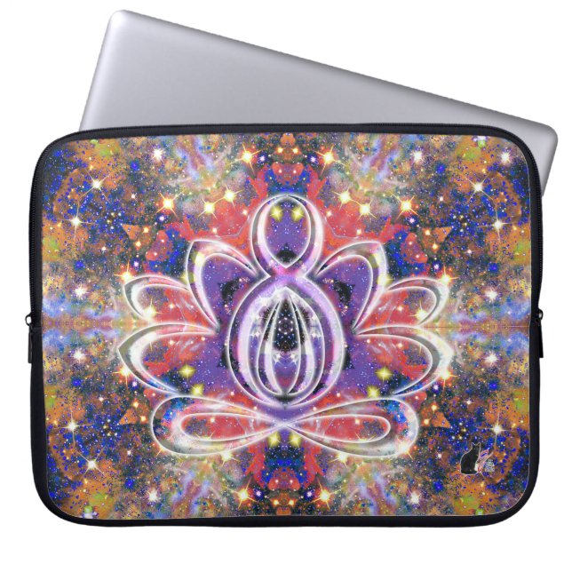 Lustrous Zen Lotus Laptopschutzhülle (Vorderseite)