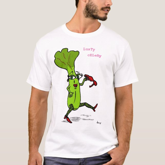 Lusty Celery Adult Basic T - Shirt (Vorderseite)