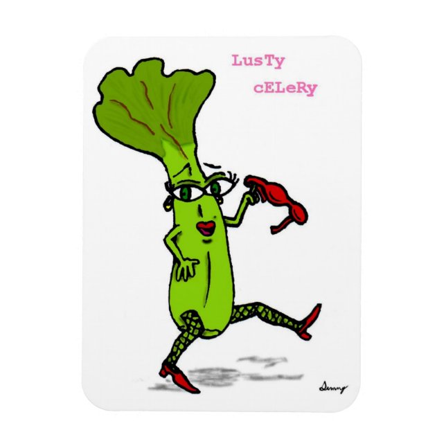 Lusty Celery Flexible Magnet (Vertikal)