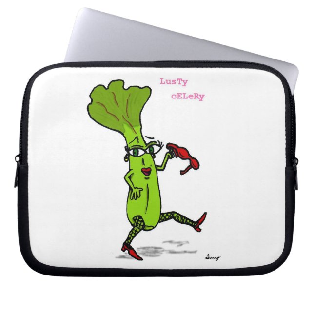 Lusty Celery Laptop Sleeve (Vorderseite)