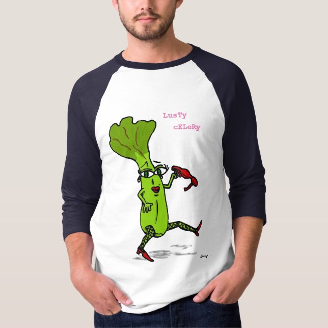 Lusty Celery Mens Raglan T - Shirt (Vorderseite)