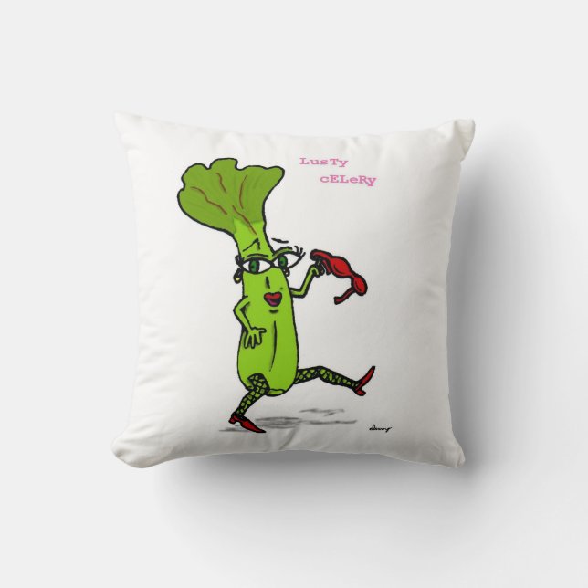 Lusty Celery Pillow - Green Kissen (Vorderseite)