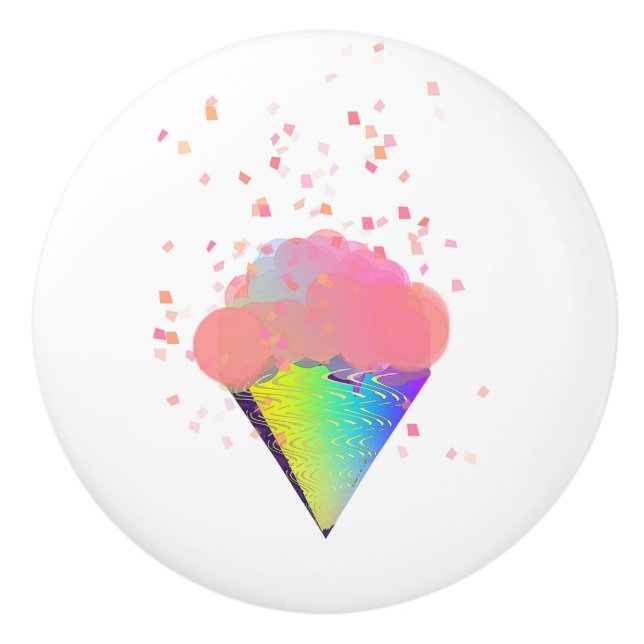 LUSZIÖSE EISKREAKONE KERAMIKKNAUF (Vorderseite)