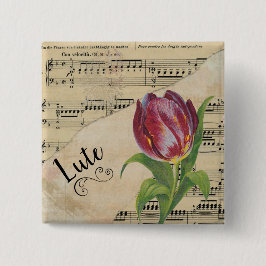 Lute Elegano Vintages Tulip Button