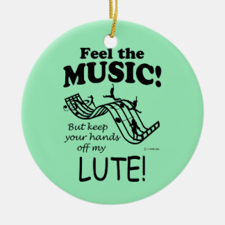 Lute Feel Musik Keramik Ornament