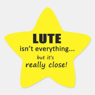 Lute Isn ist nicht alles Star Sticker