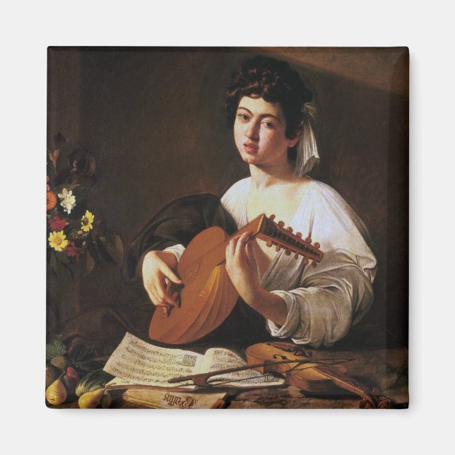 Lute Player, Caravaggio Magnet (Vorne)