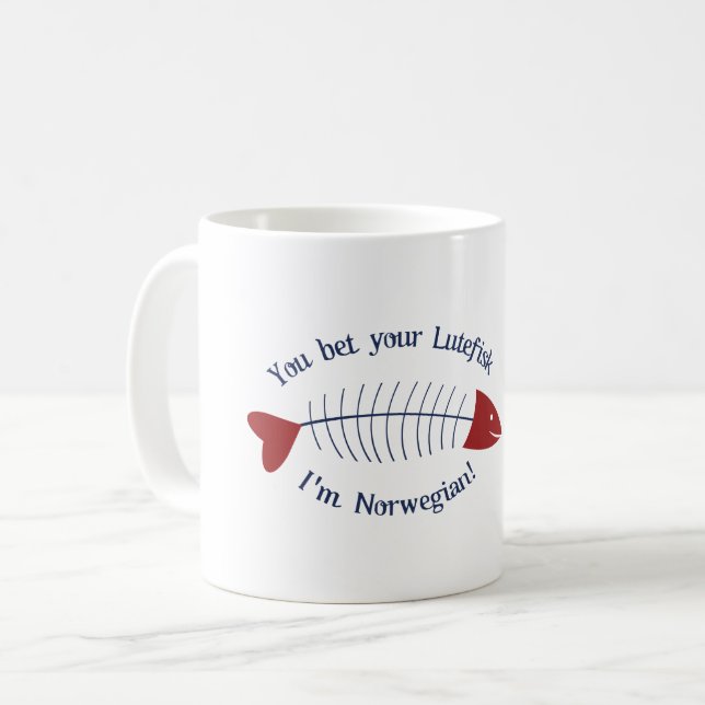 Lutefisch Kaffeetasse (Vorderseite Links)