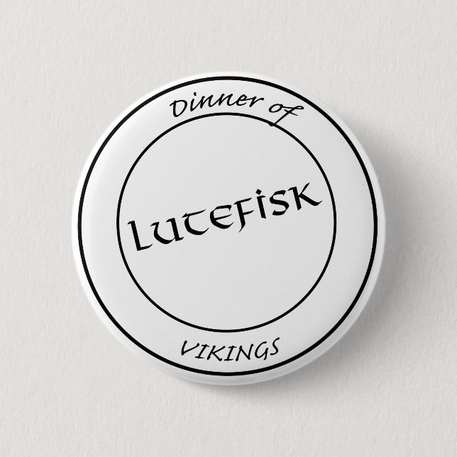 Lutefisk Knopf Button (Vorderseite)