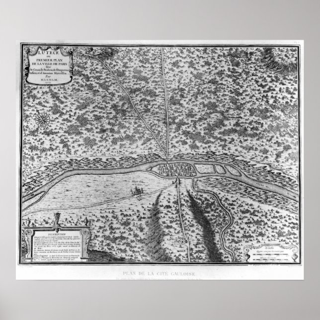 Lutetia oder der erste Plan von Paris Poster (Vorne)