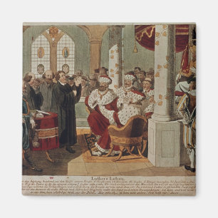Luther an der Diät der Würmer Magnet