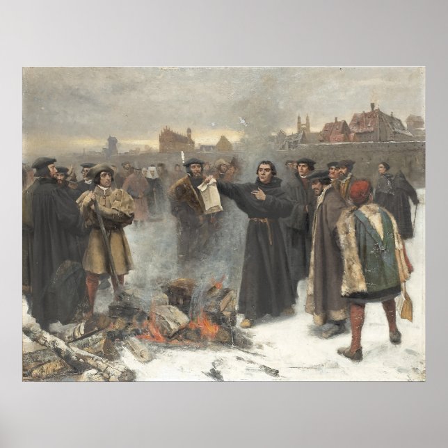 Luther Burns zum Papstbull Poster (Vorne)