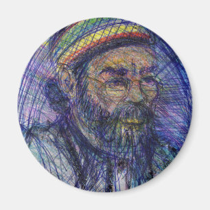 Luther Hampton Self Portrait Magnet