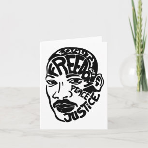 Luther King Sticker Karte