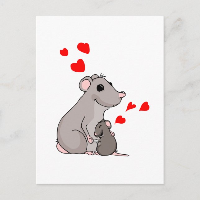 Luther Lieben seine Mama Postkarte (Vorderseite)