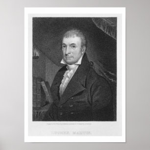Luther Martin, graviert von William A. Wilmer Poster