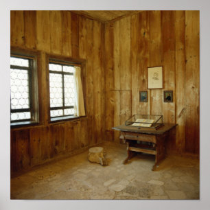 Luther Room auf Wartburg Poster