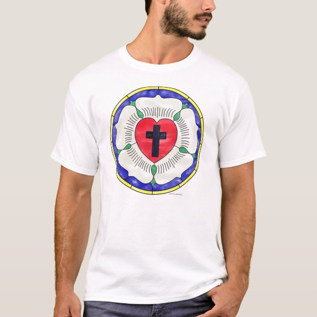 Luther Rose Glass Window T-Shirt (Vorderseite)