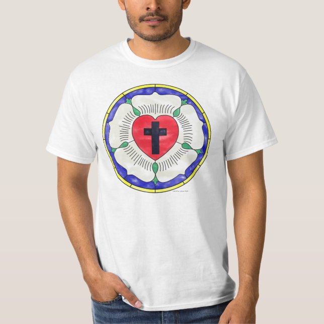 Luther Rose Glass Window T-Shirt (Vorderseite)
