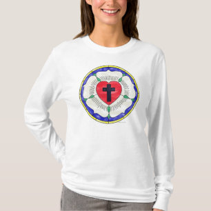 Luther Siegel-beflecktes Glasfenster T-Shirt