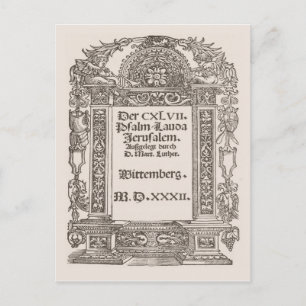 Luther, Wittemberg, 1532 Postkarte