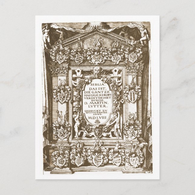 Luther Wittenberg 1558 Postkarte (Vorderseite)