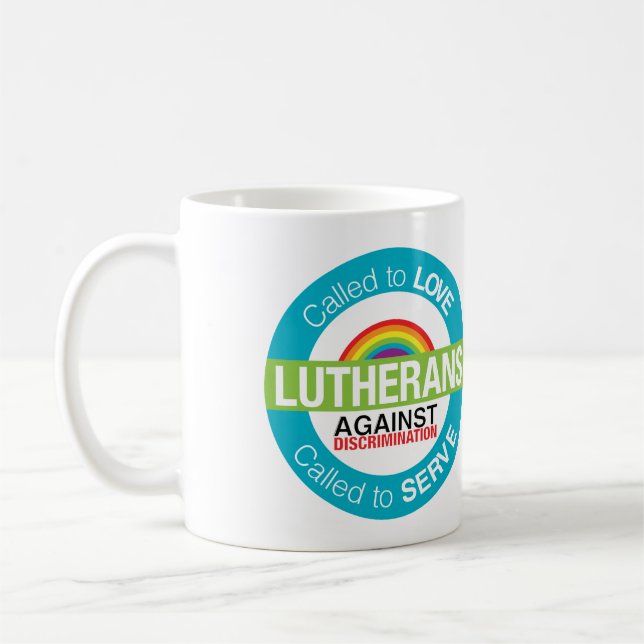 "Lutheraner gegen Unterscheidung" Tasse (Links)