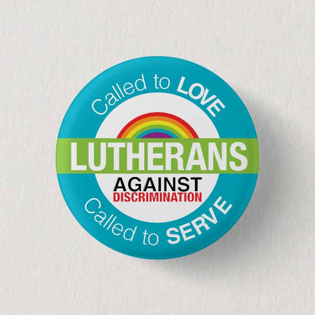 Lutheraner gegen Unterscheidungs-Knopf Button (Vorderseite)