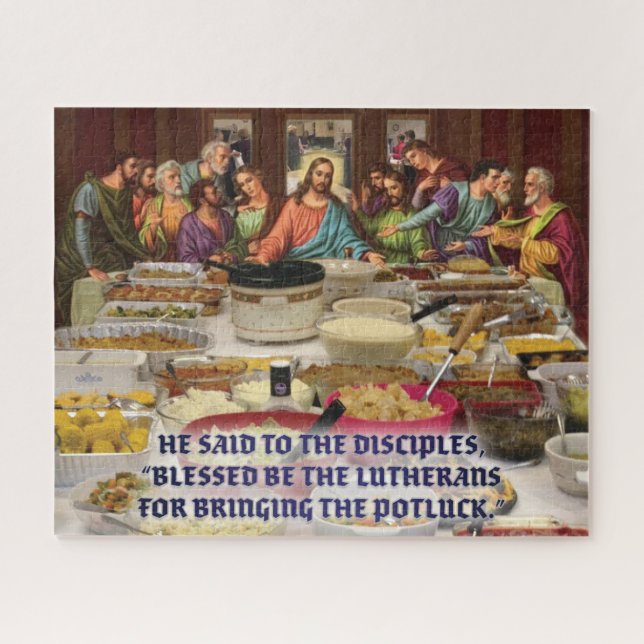 Lutheranisches Abendmahls-Buffet Puzzle (Horizontal)