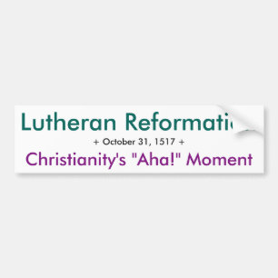 Lutherische Verbesserung - Aha! Autoaufkleber